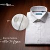 Camisas Formales Blancas Texturas